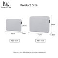 LouisWill Laptop Bag Notebook Protective Case PC Tablet Case Cover Hand Carry Laptop Bag Anti Shock Pouch Case with Plus Velvet Lining for Macbook Air Pro Retina 13.3 15.4 inch. 