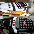 Takata Net Window Cover andJDM Japan Headband Motorcycle Seat Cushion Decoration. 