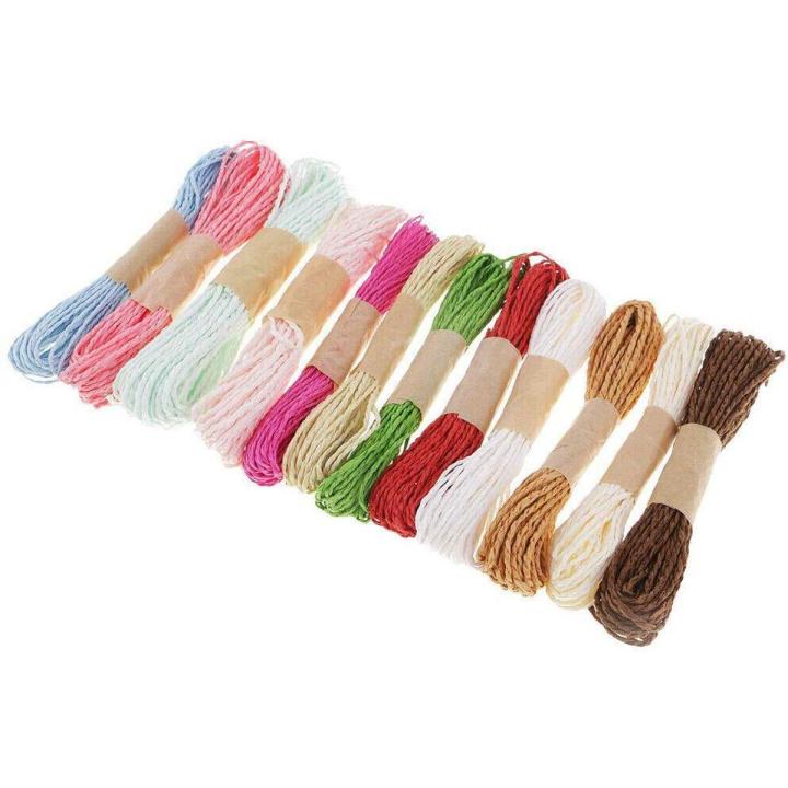 12pcs 10 Meters 2mm Twisted Paper Craft String Cord Rope for Gift ...