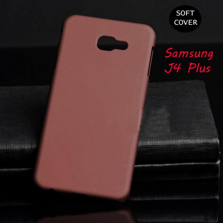 Back Cover For Samsung J4 Plus - Brown Soft Cover