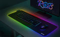 Mouse pad Gaming XXL  NATOL RGB NT-MP02 Extended Large Mouse Mat with 12 Light Effects, Non-Slip Rubber Base, Smooth Surface, for Keyboard & Mouse 31.5 x 11.8 inches. 