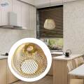 Iron Wire Lampshade Chandelier Shade Weave Rustic Mesh Lamp Shade Pendant Light Shade for Hotel. 