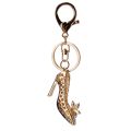 High Heeled Shoes Keychain Rhinestone Crystal Shoe Pendant Car Key Chain Bag Keyring Boutique Gift Decorative Alloy Women Trendy. 