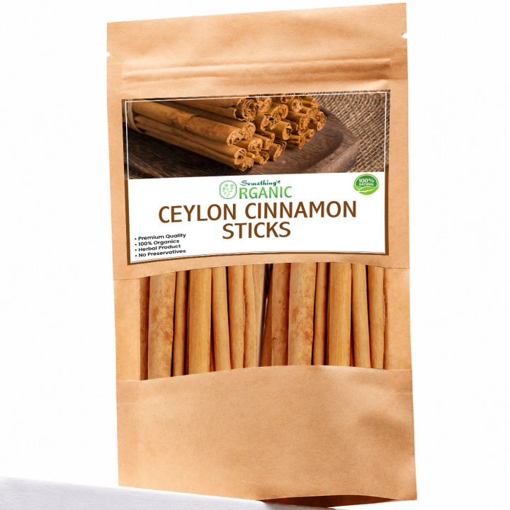 Ceylon Cinnamon Sticks Organic 50g Whole Roll | 100% Natural for Cooking, Tea & Blood Sugar Support | Aromatic & Premium Quality