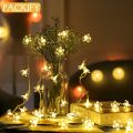 PACKIFY 20 Moon LED Fairy Lights Battery Operated - Led Lights for Room Decoration - String Garland Light for mirror. 