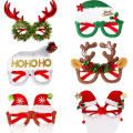 Plastic Christmas Decorative Glasses Lightweight 5 Colors Non-Woven Party Gathering Decorative Eyewear New Christmas Creative. 