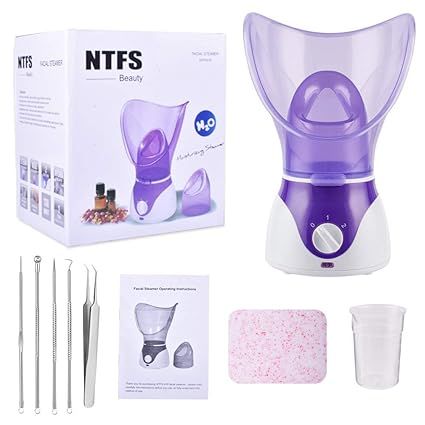 NTFS Beauty Facial Steamer Home Spa Facial Steamer Sauna Pore Cleanser Moisture Humidifier Fast Steam Sprayer