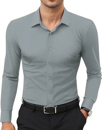 Mens%20Dress%20Shirts%20Long%20Sleeve%20Slim%20Fit%20Dress%20Shirts%20for%20Men%20Muscle%20Fit%20Wrinkle%20Free%20Button%20Down%20Shirt%20-%20Men%20Shirts%20for%20Office%20-%20Men's%20Dress%20Shirts%20Solid%20Sleeve%20Stretch%20Wrinkle-Free%20Formal%20Shirt%20Business%20Casual%20Button%20Down%20Shirts%20-%20Men's%20Button-Down%20-%20Image%204