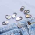 10Pcs Trousers Pants Stretch Spring Button Universal Sewing Tool Extender Accessories Jeans Button 17mm Metal Elastic Waist Extension. 