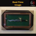 GB- Dragon Knife Frame , Frames for Room Decoration items, wall Art office Home Room Frames, Home Decoration pieces, Frame for Bedroom Study Room.. 