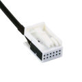 Car 3.5Mm 12Pin Female Audio Music Aux Cable Input Adapter for Mercedes Benz W169 W203 W209 W221 W164 R230. 
