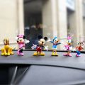 9-11 cm Disney Cartoon large Minnie Mickey Mouse Figures toys set Goofy Wedding cake decoration Action Wedding gift. 