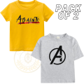 Real Boss By Rich Man Pack Of 2 T Shirt For Baby,Summer T Shirt For Kids - Tshirts For Boys / Tshirts For Girls. 