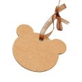 Craft Tags Paper Round Flower, Rectangle And Bear Shape 12 Pieces (Blank) With Natural Jute Rope 1.8 Meter for Birthday Party, Wedding Decoration Gifts, Arts & Crafts. 