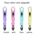 3D Pen For Kids 3D Drawing Pen for Kids 3D Printing Pen for Kids - Free 9 meter Filament,Adaptor,Holder and Cable-  Printing Doodler Pen with LCD Screen For Arts Crafts includes Premium Quality holder   Free 3 meter Filament and Electric Cable Multicolor. 