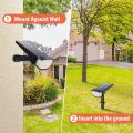 Opal 66 LED Waterproof Outdoor Solar Spotlight. 