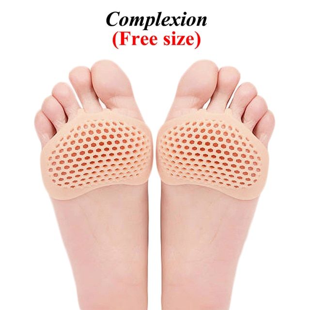 【HOT】 Silicone Gel Insoles For Shoes Metatarsal Forefoot Insert Pad For Women Men Foot Cushion Pads For Hallux Valgus Corrector Socks