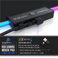 XXXL RGB Gaming Mouse Mat - 1200 x 600 mm - Mouse Pad - LED multi color - 7 LED colors plus 4 effect modes - for precision and speed - rubberized underside - washable. 