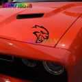 HELLCAT Logo Die-Cut Vinyl Decal Sticker-BLACK (Challenger) SRT DEMON Body Bumper Fuel Tank Tailgate Window Leopard Decal Racing. 