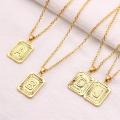 Tiny Gold Initial A-Z Letter Necklaces Umisex Charm Luster Gold Metal Capital Love Couple Pendant For Women Men Jewelry. 