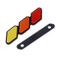 3X Tri-Color Front Grille Badge Emblem for Toyota Tacoma 4Runner RAV4. 
