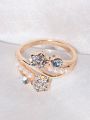 Premium Luxury Gold-Plated Zircon Ring for Women – Elegant Attractive Engagement & Party Ring. 