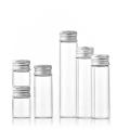 Glass Glass Jars Mini Transparent Bottles Screw Top Portable Screw Top Bottles for Gifts Cosmetics Samples. 