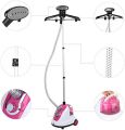 Professional Hanging Garment Steamer Standing Iron Electric Steam Iron Quickly Remove Wrinkles 1700W Vertical Garment Steamer Adjustable Height Steamer Hanger for Steam Ironing Clothes Rack Home Garment Steamer Pink. 