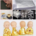 100 Pcs Gold Leaf Sheets Foil Paper for Arts Slime DIY Gilding Nails Art Craft. 