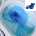 10pcs / pack Bleach Toilet Bowl Clean Tablets Automatic Flush Clean Bathroom Toilet Deodorant Compressed Cleaning Cleaning Tools Auto Toilet Cleaner & Stain Remover (Blue Bubble Block) Washroom tablet , kitchen tablet. 