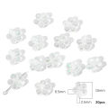 20/30pcs Plastic Acrylic Flower Beads For Necklace Bracelet DIY Jewerly Craft Making. 