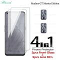 BLKNAIM 4IN1 Tempered glass for Realme GT Master Edition mobile phone screen protector lens camera film earphone lens protector film tempered glass. 