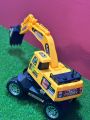 Kids Construction Crane Toy - Yellow Excavator Truck - Moveable Arm & Rotating Wheels - Durable Material - Educational & Fun Toy for Toddlers - Realistic Heavy-Duty Truck - Ideal Gift for Boys & Girls - Indoor & Outdoor Playset. 