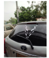12 Inch X 12 Inch (Large) Markhor, Maarkhor, Markhoor Car Back screen Sticker Big Size, PVC Water Proof Decal Sticker Available in white. 
