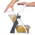 Multifunctional Vegetable Cutter Adjustable Grater Shredding Artifact Kitchen Slicing Mandolin Slicer Safe Vegetable Slicer All Food Chopper Vegetable Cutter Adjustable Dash Safe Mandoline Slicer 5 in 1 Vegetable Cutter. 