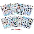 bts cut stickers (one sheet ). 