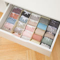 【BestGO】5 Grids Wardrobe Storage Box Basket Sock Storage Box Underwear Organizer Bra Underwear Storage Box Plastic Container Organizer. 