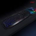 Backlit Pro Gaming Keyboard - Full 104-Key Tactile USB 2.0 Wired Keyboard with RGB LED Rainbow Backlight. 