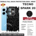 TECNO Spark 20 FULL BACK 360 premium Protection Skin Wrap Full cover sheet for tecno spark 20 Tecno spark 20. 