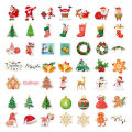 100pcs Cartoon Merry Christmas Sticker Cute Santa Claus Xmas Sealing Stickers New Year Decoration Decals DIY Gift Packing Labels. 