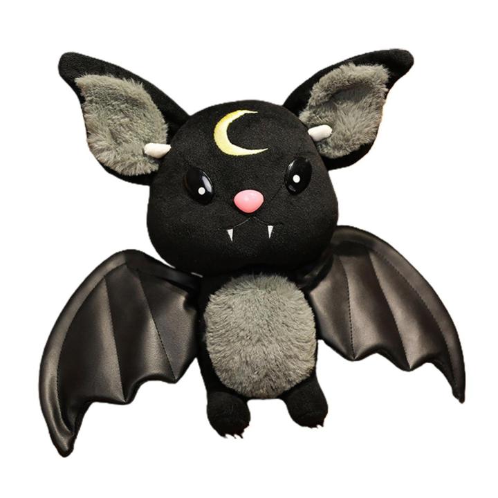Bat Animal Plush Toy Skin-friendly Breathable Fine Workmanship Home Decor Stuffed Plush Doll for Home
