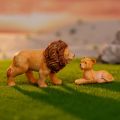 Gift Resin Cartoon Lion Figurines Brown Fairy Garden Miniature Lioness Statue Desktop Decoration Bonsai Ornament Mini Knickknacks. 