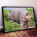 Wall Art The Rhino In Ace Ventura Poster Canvas Artwork Prints Painting Art Prints Picture Decoration Living Room Decor. 