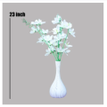 New Nordic Luxury White Vase Plus White Rose for Room Decor & Artificial flowers. 