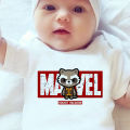 Marvel The Avengers Deadpool drukuj maluch ubrania Harajuku noworodka Romper niemowlę kombinezon 0-24M body dziecięce. 