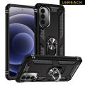 Lereach For Motorola MOTO G52 Mobile Phone Case TPU+PC Hard Ring Car Ring Bracket Shockproof Back Cover. 