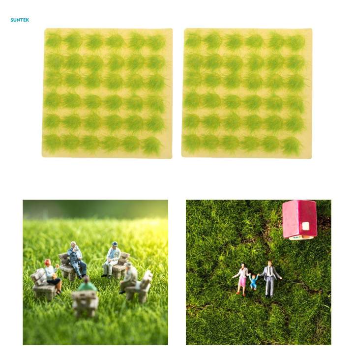 Cluster Grass Scene Grass Tufts Set Model Trains Landscape for Accessory Dioramas Scenery Fairy