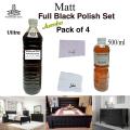 Full Black Matt polish set For Wooden Furniture,Solid and Plywood Doors,Cabinets, and All Wooden And Plywood Decorative Purpose. 