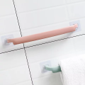 Towel Household Facks And Kitchen Towel Plastic Wall Mounted Home Bathroom Frame Adhesive Simple Bathroom Dispenser Hanging Towel Rack Kitchen. 