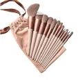 13Pcs Professional Makeup Brushes Pcs Travel Portable Soft Makeup Brushes for Women Eye Shadow Foundation Women Cosmetic Brush Eyeshadow Blush Beauty Soft Make Up Tools Bag. 